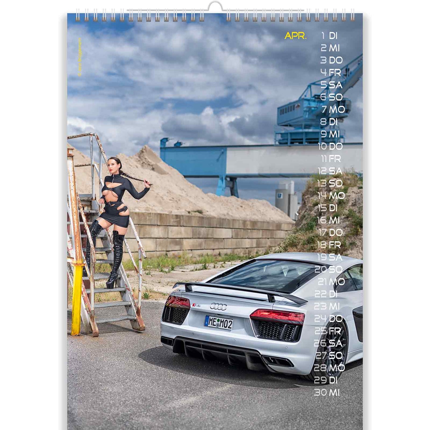 Hot Chick in Sexy Car Calendar