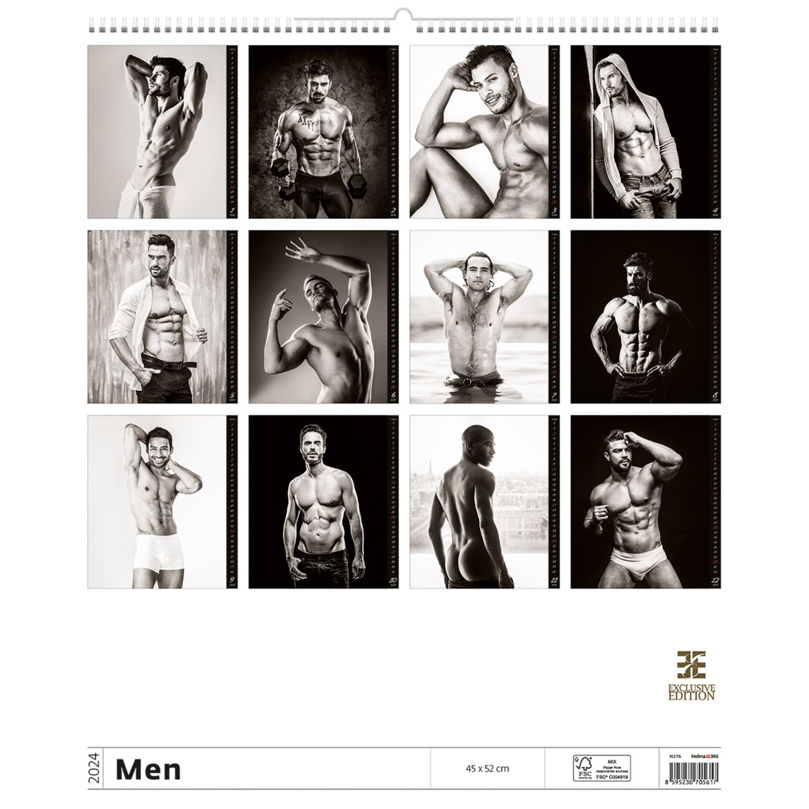 C276-24 Nude Male Calendar 2024 – cutepinups
