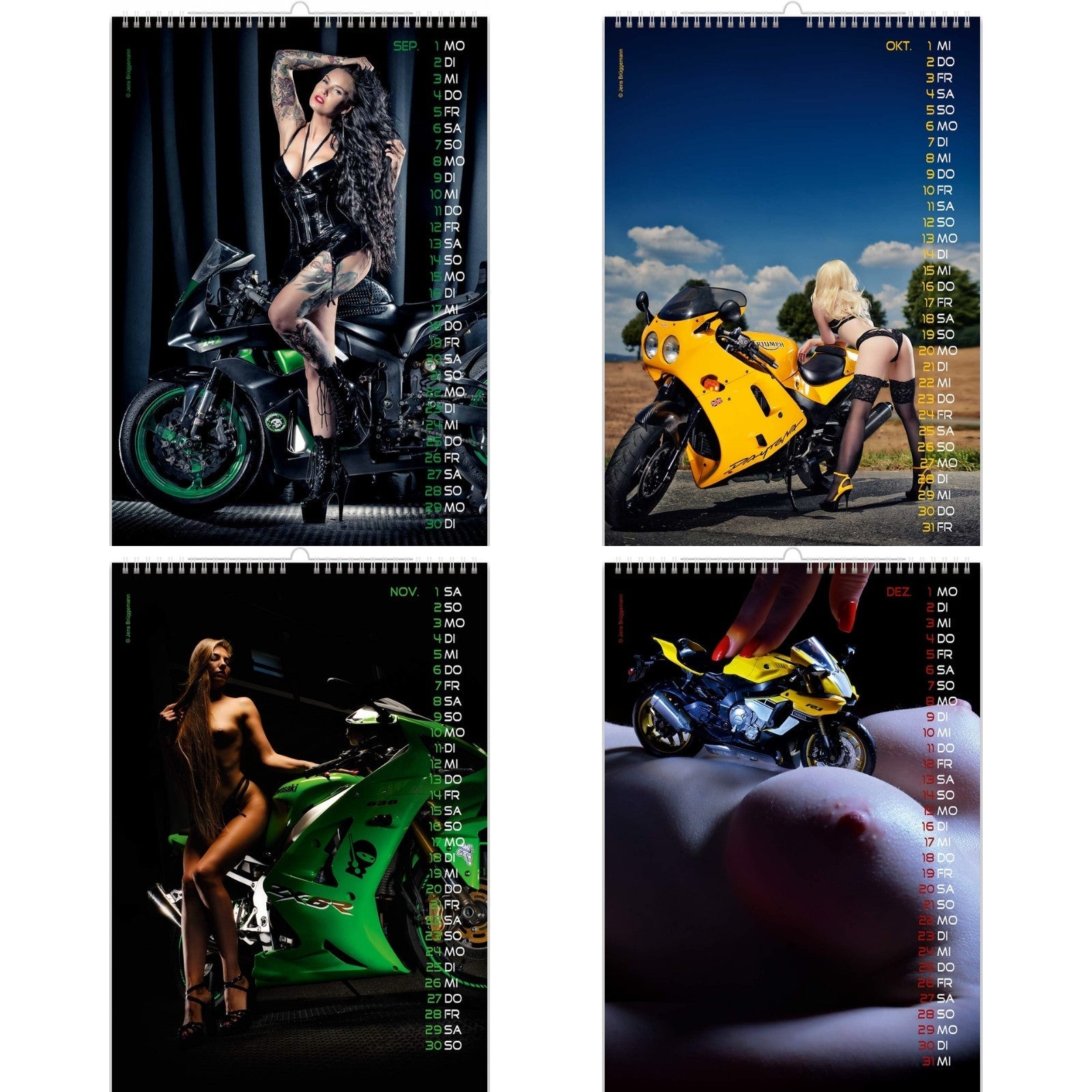 Nude Motorcycle Calendar Girls