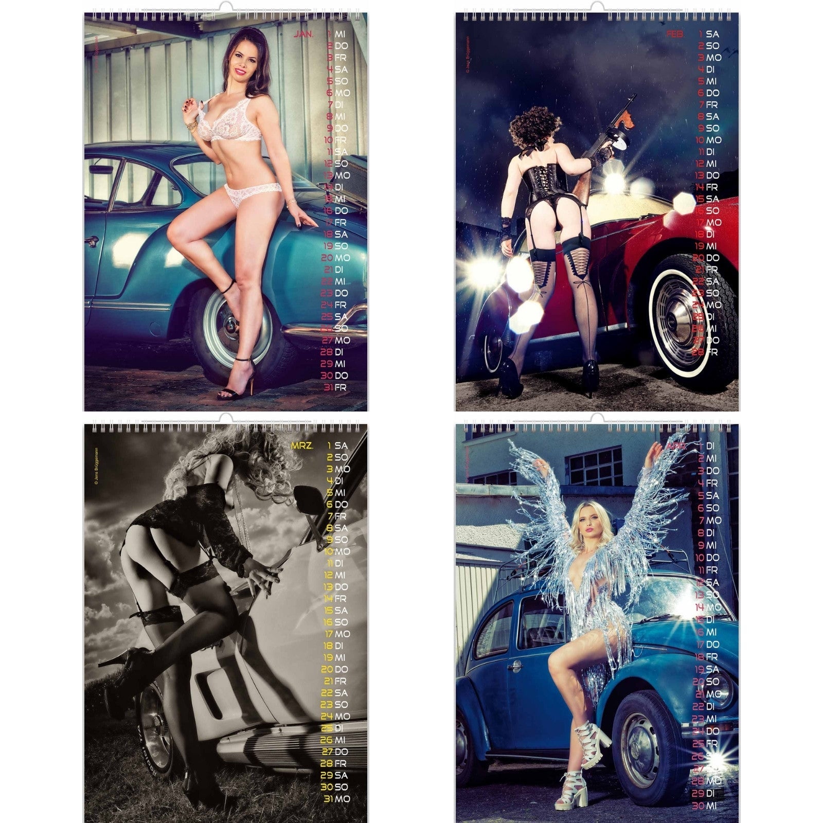 Hot Girls in Sexy Car Calendar