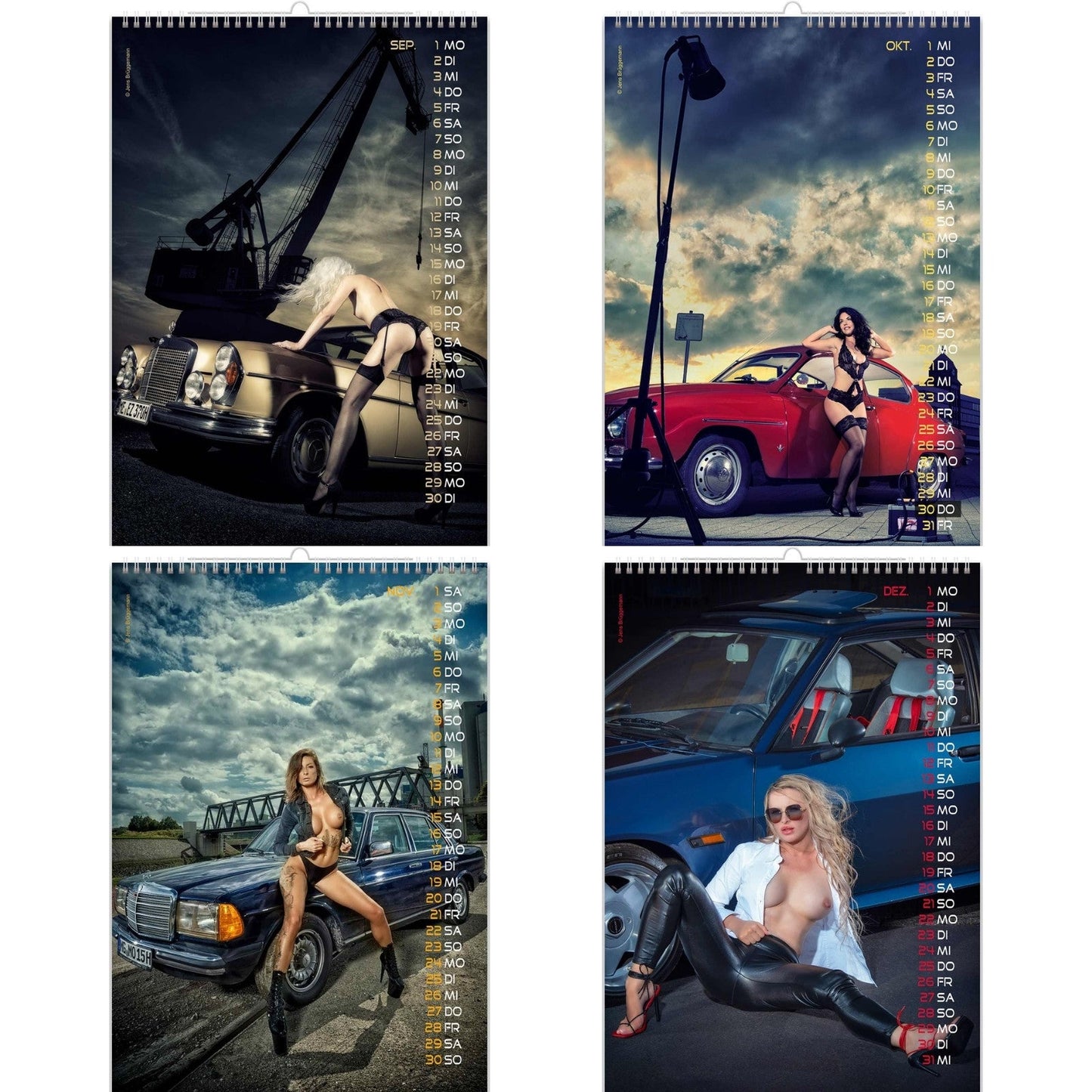 Hot Babes in Sexy Car Calendar