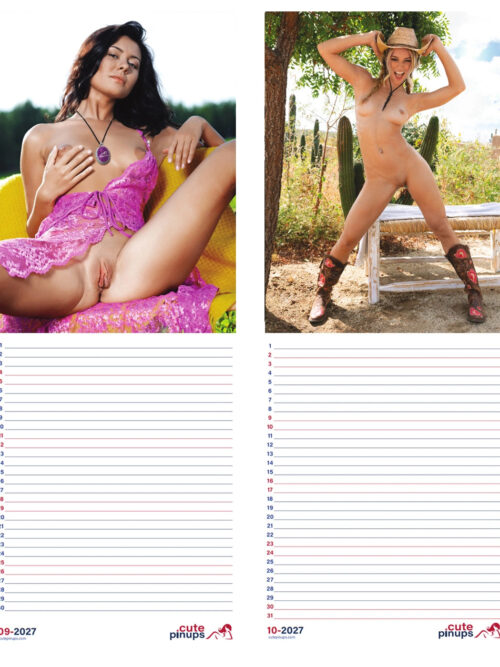 Sexy Note my Babe 2027 Calendar for appointments