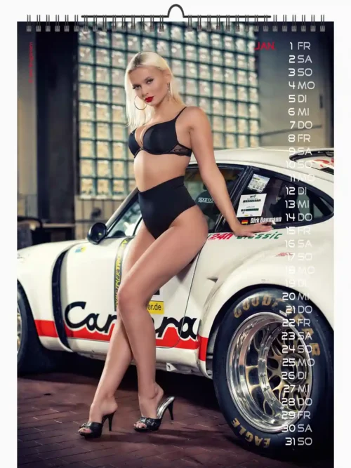 Erotic Cars and Girls A3 Calendars  2027 + CutePinups 2027/2028 + free 2026 calendar