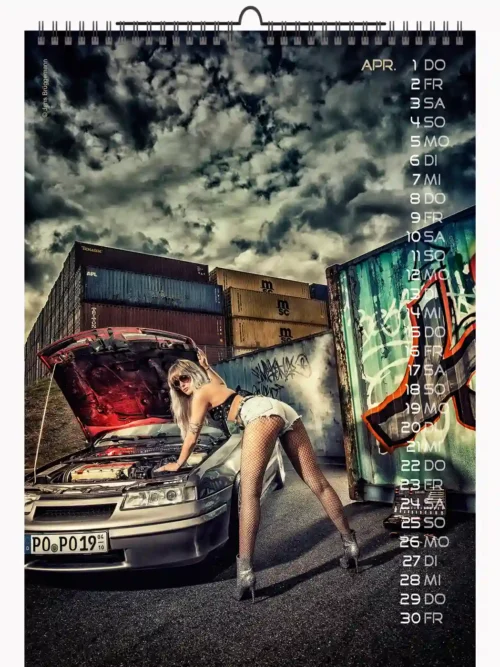 Erotic Cars and Girls A3 Calendars  2027 + CutePinups 2027/2028 + free 2026 calendar