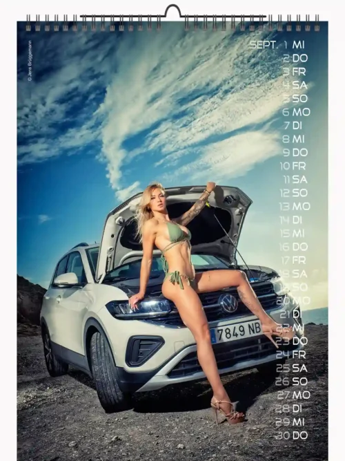 Erotic Cars and Girls A3 Calendars  2027 + CutePinups 2027/2028 + free 2026 calendar