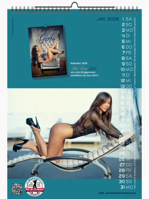 3SG-27 Jens A3 Hot Sexy Girls 2027 + free 2026 calendar