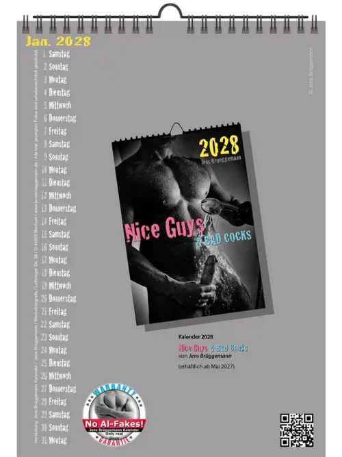 4NG-27 Nice Guys & Bad Cocks A4 Calendar 2027