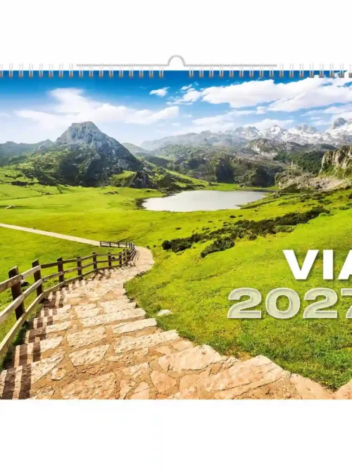 C133-27 Via Travel Route Calendar A3+ 2027 + free 2026 calendar