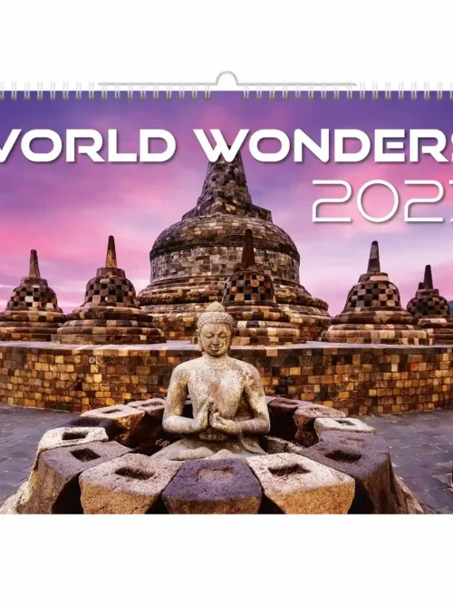 C136-27 World Wonders Calendar A3+ 2027 + free 2026 calendar