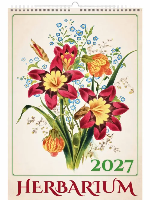 C144-27 Botanical Herbarium Calendar A3+ 2027 + free 2026 calendar