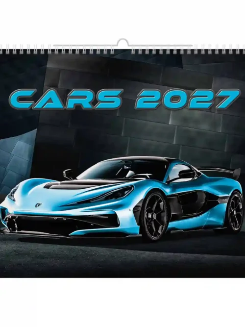 C153-27 Sports Cars Calendar Calendar A3+ 2027 + free 2026 calendar