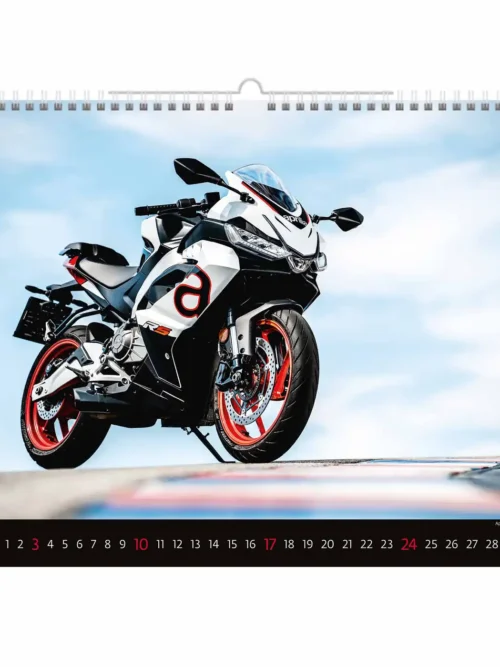 C154-27 Racing Bikes Calendar A3+ 2027 + free 2026 calendar