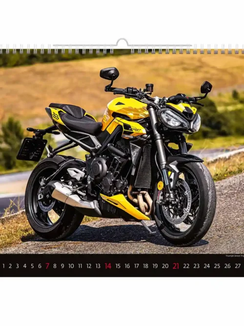 C154-27 Racing Bikes Calendar A3+ 2027 + free 2026 calendar