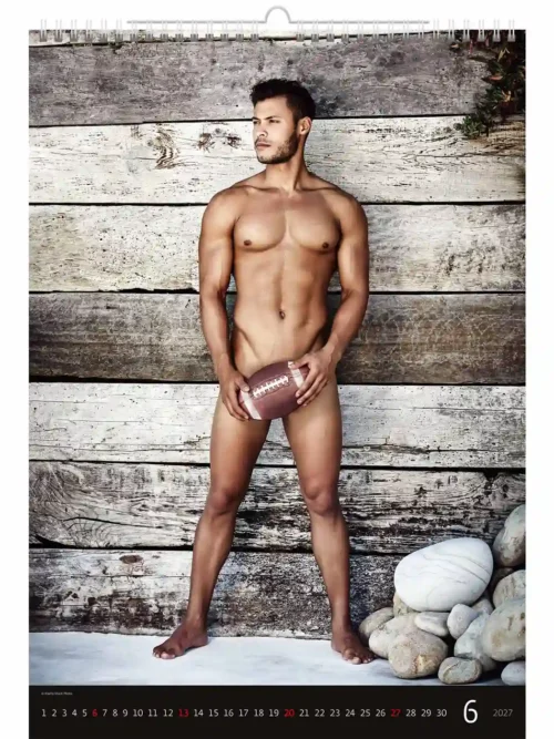 C160-27 Calendar 2027 – Sexy Men Photo A3+ size + free 2026 calendar