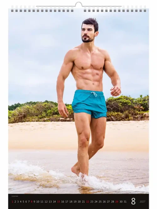 C160-27 Calendar 2027 – Sexy Men Photo A3+ size + free 2026 calendar