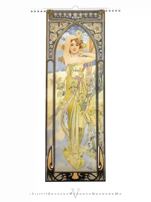 C251-27 Alfons Mucha Calendar A2 2027 + free 2026 calendar