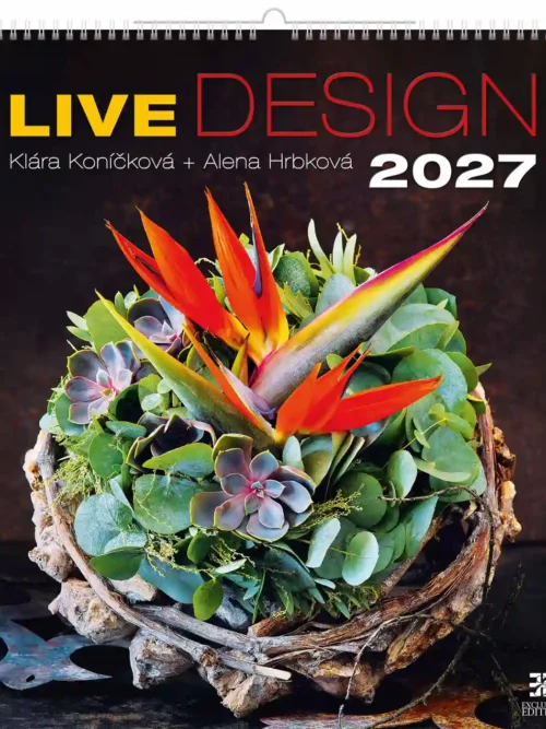 C260-27 Romantic Flower Arrangement Calendar A2 2027 + free 2026 calendar