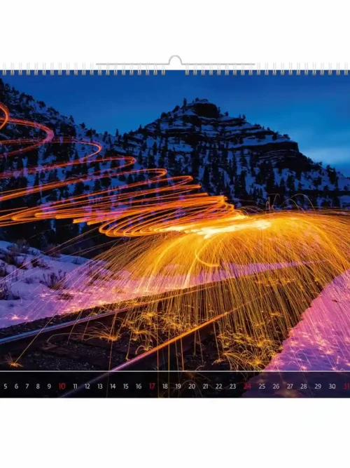 C266-27 About light 2027 calendar 48×33 cm + free 2026 calendar