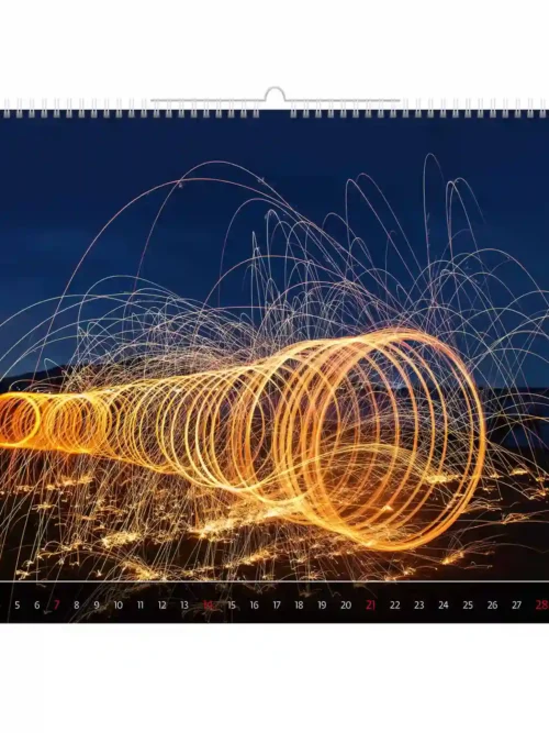 C266-27 About light 2027 calendar 48×33 cm + free 2026 calendar