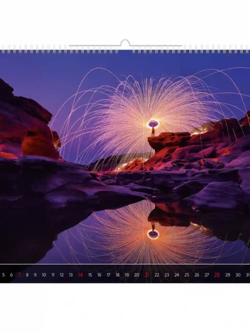 C266-27 About light 2027 calendar 48×33 cm + free 2026 calendar