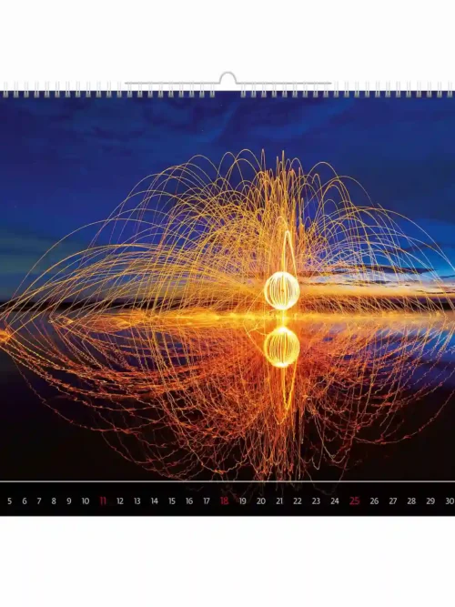 C266-27 About light 2027 calendar 48×33 cm + free 2026 calendar