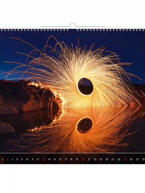 C266-27 About light 2027 calendar 48×33 cm + free 2026 calendar