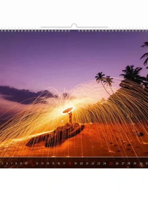 C266-27 About light 2027 calendar 48×33 cm + free 2026 calendar