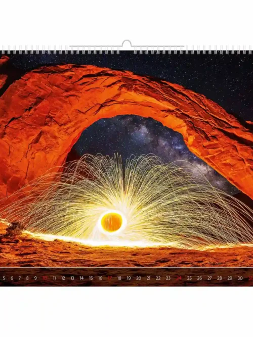 C266-27 About light 2027 calendar 48×33 cm + free 2026 calendar
