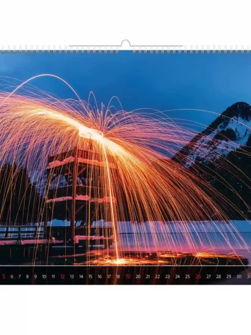 C266-27 About light 2027 calendar 48×33 cm + free 2026 calendar