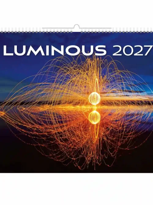C266-27 About light 2027 calendar 48×33 cm + free 2026 calendar