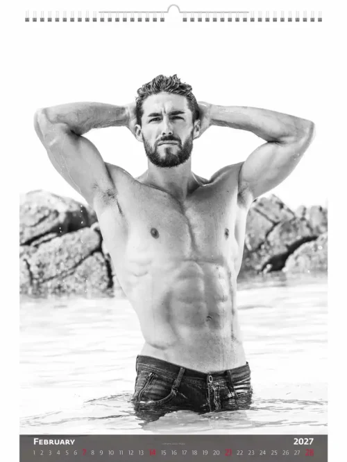 C276-27 Body Builders Calendar B3 size 2027 + free 2026 calendar