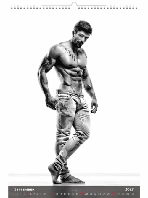 C276-27 Body Builders Calendar B3 size 2027 + free 2026 calendar