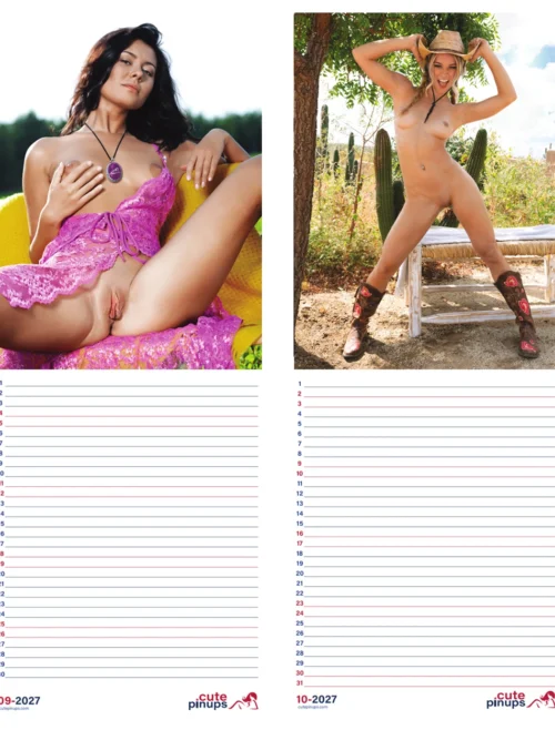 Nice Guys & Bad Cocks A4 Calendar 2027 +Note my Babe 2027