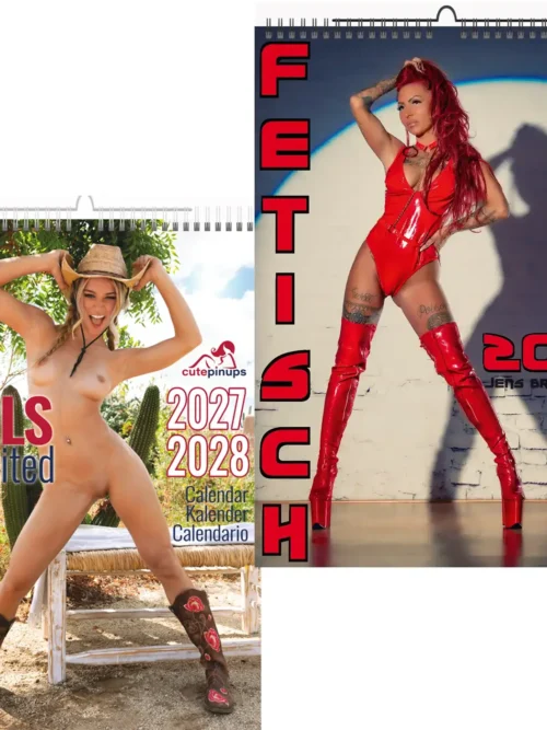 Fettisch Erotic A3  Fettisch 2027 + CutePinups 2027/2028 + free 2026 calendar
