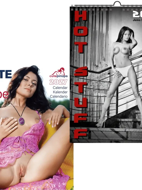 Jens A4 Hot Stuff 2027 + Note my Babe 2027 + free 2026 calendar