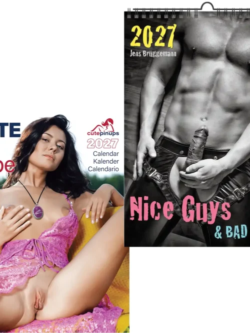 Nice Guys & Bad Cocks A4 Calendar 2027 +Note my Babe 2027