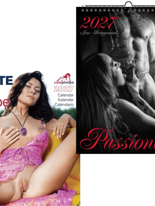 Jens A4 Passionate Adult 2027 + Note my Babe 2027 + free 2026 calendar