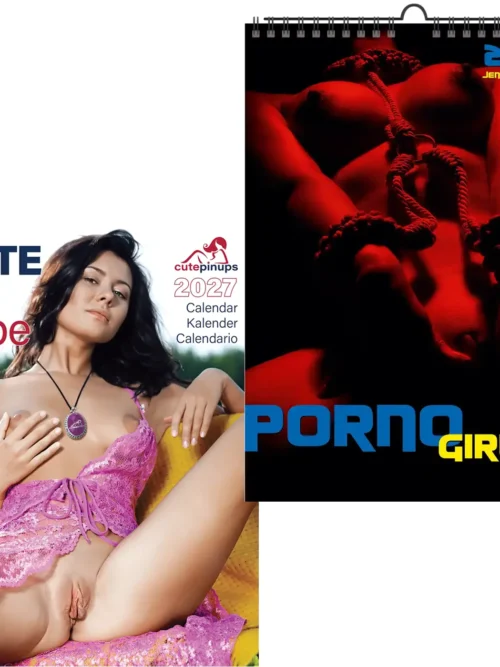 Jens A4 Porno Girls 2027 + Note my Babe 2027 + free 2026 calendar